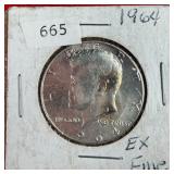 1964 Kennedy 90% Silver Half Dollar