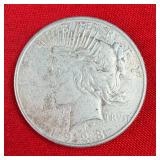 1923 Peace 90% Silver $1 Dollar