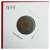 1884 Indian Head One Cent Penny