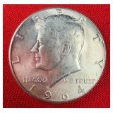 1964 Kennedy 90% Silver Half Dollar