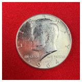 1964 Kennedy 90% Silver Half Dollar