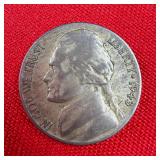 1943 Wartime 35% Silver Jefferson Nickel