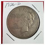 1926-D Peace 90% Silver $1 Dollar