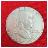 1960 Franklin 90% Silver Half Dollar