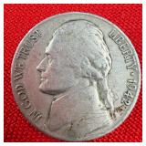 1942 Wartime 35% Silver Jefferson Nickel
