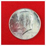 1964 Kennedy 90% Silver Half Dollar