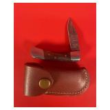 Damascus Folding Pocket Knife W/ Sheath