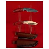 2 - Fixed Blade Knives W/ Sheath