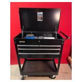 U.S. General Black 4-Drawer Roller Cart