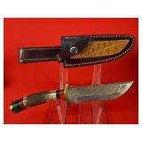 Custom Damascus Hunting / Skinning Knife
