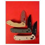 3  - Ozark Trail Folding Pocket Knives