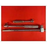 Unmarked 1/4' 3/8' 1/2' Drive Breaker Bars