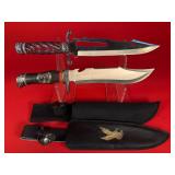 2 - Large Fantasy Style Knives