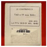 15 Rounds of 7.62x54MM Ball Ammo