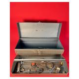 Vintage Metal Toolbox W/ Tray