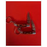 2 - Damascus Keychain Knives