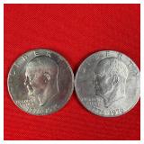 2 - 1976 Bicentennial Eisenhower 'Ike' $1 Dollars