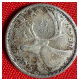 1958 - 80% Silver Canadian Quarter