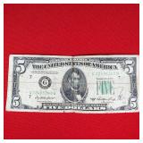 1950A $5 Federal Reserve Note
