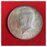 1964 90% Silver Kennedy Half Dollar