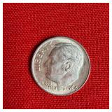 1964 90% Silver Roosevelt Dime