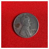 1943 WW2 Wartime Steel Lincoln Wheat Penny