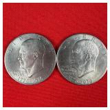 2 - 1976 Bicentennial Eisenhower 'Ike' $1 Dollars
