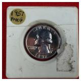 1957 Washington Quarter 90% Silver