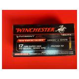 50 Rounds of Winchester Elite Varmint HV .17 WSM