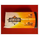 50 Rounds of Armscor .45 ACP FMJ Ammo