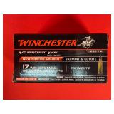 50 Rounds of Winchester Elite Varmint HW .17 WSM