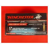 50 Rounds Winchester Elite Varmint HE .17 WSM Ammo