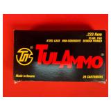 20 Rounds of TulAmmo .223 Remington Steel Case FMJ