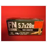 50 Rounds of FN GUNR 5.7x28MM FMJ Ammo