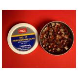 Partial Can of CCI No. 11 Percussion Caps