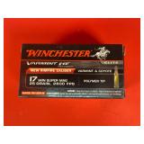 50 Rounds Winchester Elite Varmint HE .17 WSM