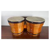 Wood Bongo Drums