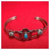 Sterling Silver Bell Trading Post Cuff Bracelet