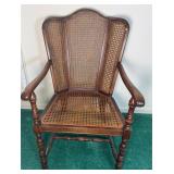 Victorian Style Wooden Wingback Chair
