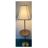 Floor Lamp W/ Built In Tray Table