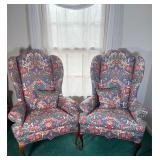 Pair of Vintage Wingback Chairs