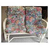 Vintage Wrought Iron Loveseat Glider