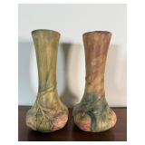 2 Weller Pottery Bud Vases