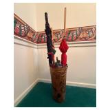 Umbrella Stand Holder W/ 5 Umbrellas