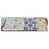 Lot of 3 Hand Made Oriental Pillow Cases