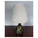 Brass Pineapple Lamp W/ Shade