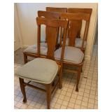 5 Wood Dining Room Chairs