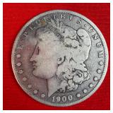 1900 Morgan 90% Silver Dollar Coin