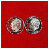 2 - 2006 90% Silver Proof Dimes