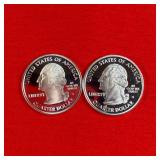 2- 2006 Washington 90% Silver Proof State Quarters